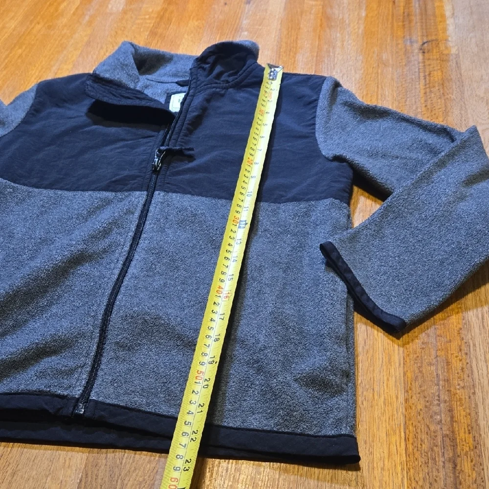 Place Est 1989 Boys Medium (7/8) Gray‎ Black Full Zip Pocket Fleece Jacket
